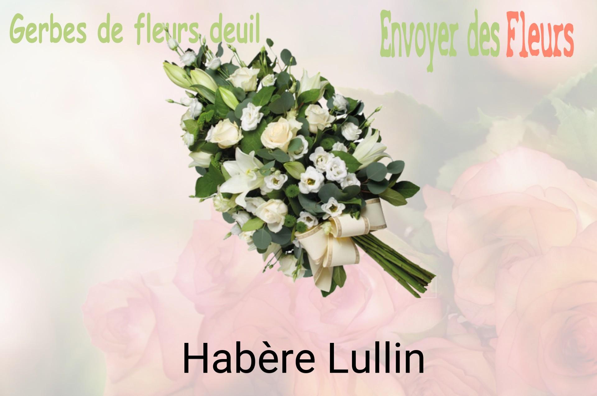 Gerbe de fleurs de deuil livrée à Habère-Lullin